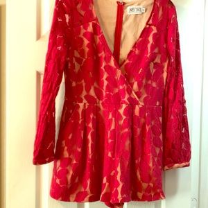 Xenia Boutique size 10 lace romper